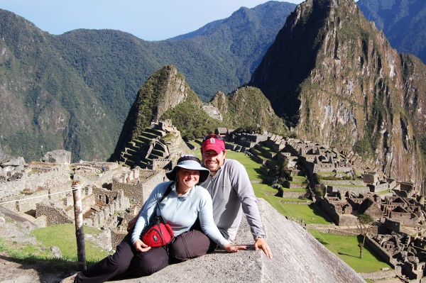 Adam and Megan at Machu Picchu Adam and Megan at Machu Picchu